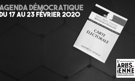[Agenda démocratique] Du 17 au 23 février 2020