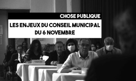 Les enjeux du conseil municipal du 6 novembre 2020