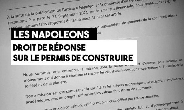 Les Napoleons utilisent leur droit de réponse concernant leur permis de construire