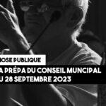 La préparation du conseil municipal du 28 septembre 2023