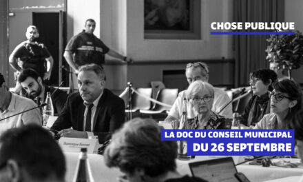 La doc du conseil municipal du 26 septembre