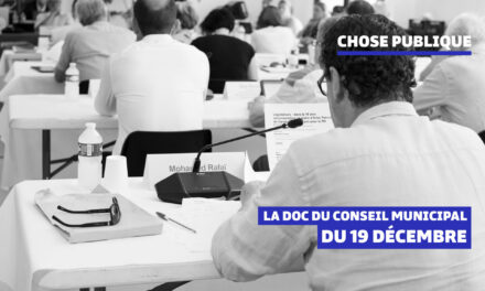 La doc du conseil municipal du 19 décembre 2024