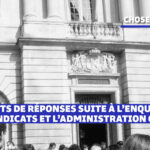 Droits de réponses suite à l’enquête sur les syndicats et l’administration Carolis
